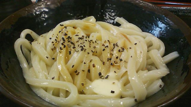 5杯目「うどんバカ一代」釜バター。 5杯目「うどんバカ一代」釜バター。